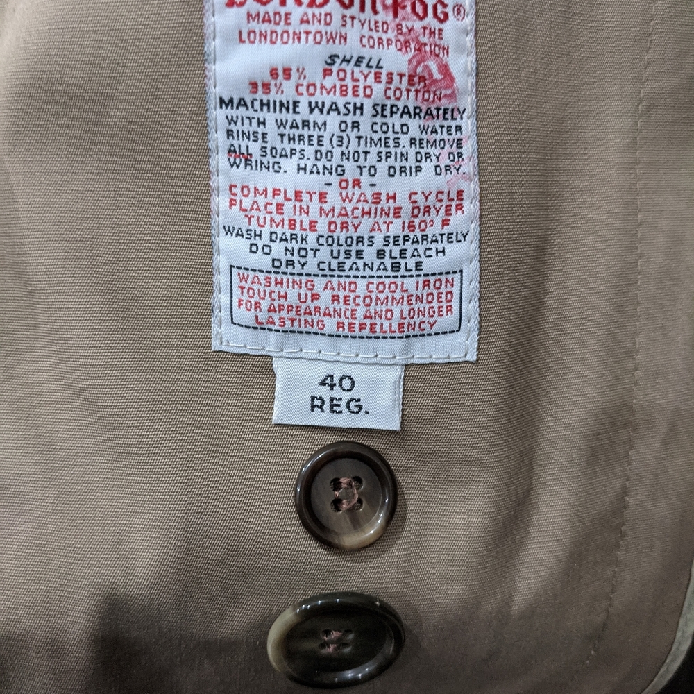Vintage London Fog Maincoat Weatherwear - Picture 5 of 9